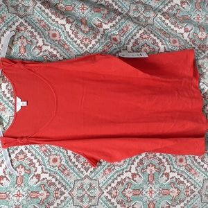 NWT Time & Tru Red Knot Cotton Tank Top, Size 22 (XXXL)